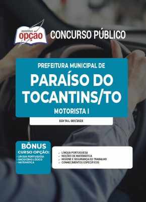 Apostila Prefeitura de Paraíso do Tocantins - TO - Motorista I