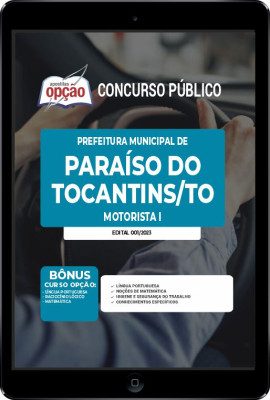 Apostila Prefeitura de Paraíso do Tocantins - TO em PDF - Motorista I