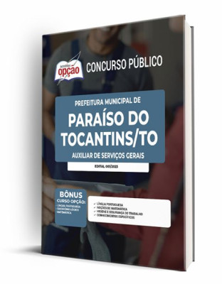 Apostila Prefeitura de Paraíso do Tocantins - TO - Auxiliar de Serviços Gerais