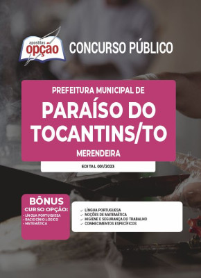 Apostila Prefeitura de Paraíso do Tocantins - TO - Merendeira