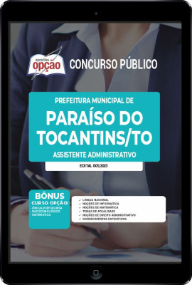 Apostila Prefeitura de Paraíso do Tocantins - TO em PDF - Assistente Administrativo