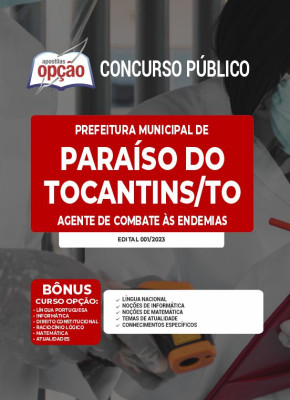 Apostila Prefeitura de Paraíso do Tocantins - TO - Agente de Combate às Endemias