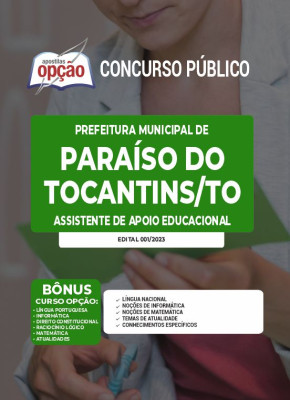 Apostila Prefeitura de Paraíso do Tocantins - TO - Assistente de Apoio Educacional