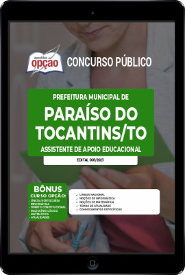 Apostila Prefeitura de Paraíso do Tocantins - TO em PDF - Assistente de Apoio Educacional