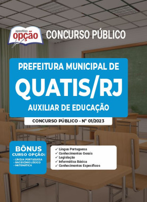 Apostila Prefeitura de Quatis - RJ - Auxiliar de Educação