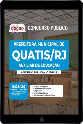 Apostila Prefeitura de Quatis - RJ em PDF - Auxiliar de Educação