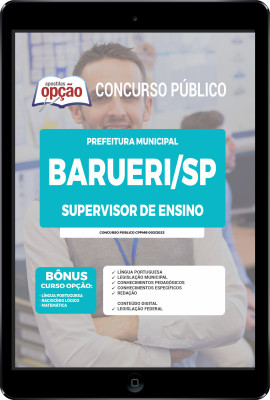 Apostila Prefeitura de Barueri - SP em PDF - Supervisor de Ensino