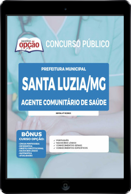 Apostila Prefeitura de Santa Luzia - MG em PDF - Agente Comunitário de Saúde