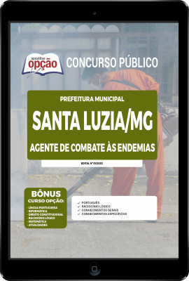 Apostila Prefeitura de Santa Luzia - MG em PDF - Agente de Combate às Endemias