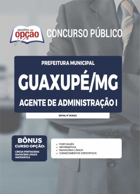 Apostila Prefeitura de Guaxupé - MG - Agente de Administração I