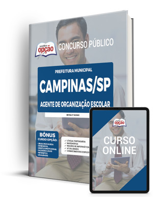 Apostila Prefeitura de Campinas - SP - Agente de Organização Escolar