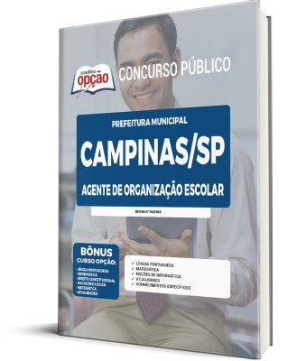Apostila Prefeitura de Campinas - SP - Agente de Organização Escolar