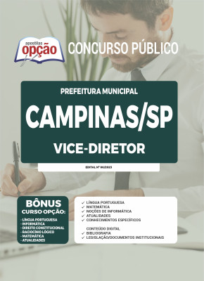 Apostila Prefeitura de Campinas - SP - Vice-Diretor