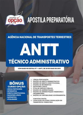 Apostila ANTT - Técnico Administrativo