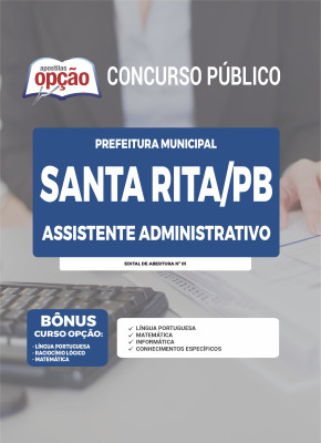 Apostila Prefeitura de Santa Rita - PB - Assistente Administrativo