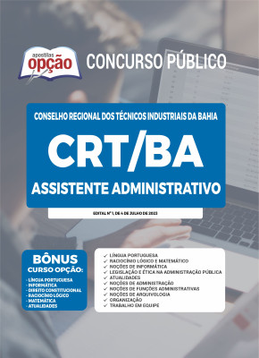 Apostila CRT-BA - Assistente Administrativo