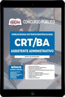 Apostila CRT-BA em PDF - Assistente Administrativo