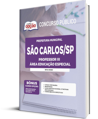 Apostila Prefeitura de São Carlos - SP - Professor III - Área Educação Especial