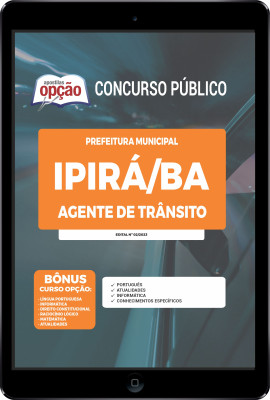Apostila Prefeitura de Ipirá - BA em PDF - Agente de Trânsito