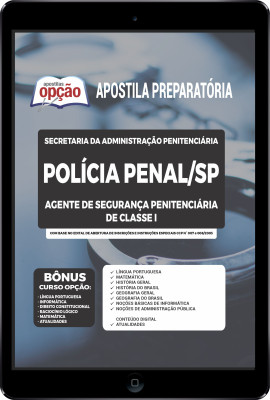 Apostila SAP-SP em PDF - Agente de Segurança Penitenciária de Classe I