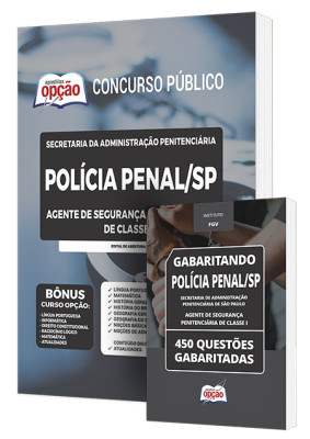 Combo Impresso SAP-SP - Agente de Segurança Penitenciária de Classe I