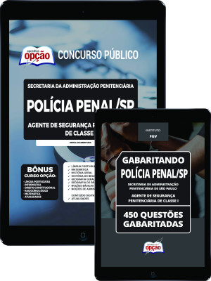 Combo Digital SAP-SP - Agente de Segurança Penitenciária de Classe I