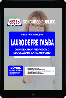 Apostila Prefeitura de Lauro de Freitas - BA em PDF - Coordenador Pedagógico (Educação Infantil ao 9º ano)