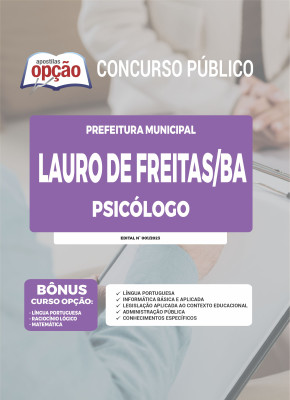 Apostila Prefeitura de Lauro de Freitas - BA - Psicólogo