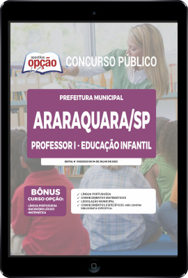 Apostila Prefeitura de Araraquara - SP em PDF - Professor I - Educação Infantil