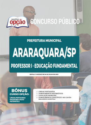 Apostila Prefeitura de Araraquara - SP - Professor I - Ensino Fundamental