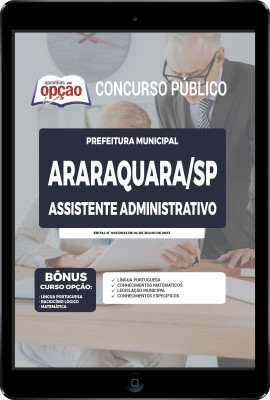 Apostila Prefeitura de Araraquara - SP em PDF - Assistente Administrativo