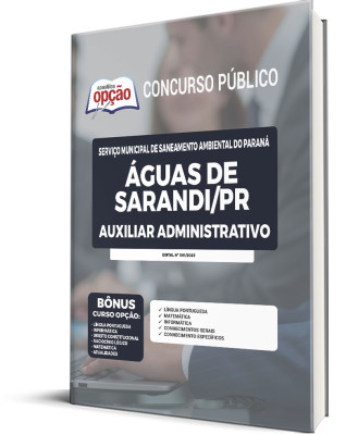 Apostila Águas de Sarandi - PR - Auxiliar Administrativo