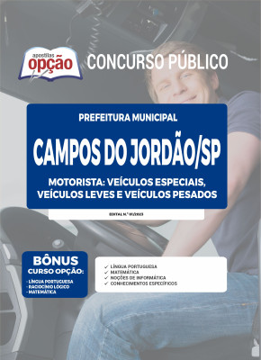 Apostila Prefeitura de Campos do Jordão - SP - Motoristas