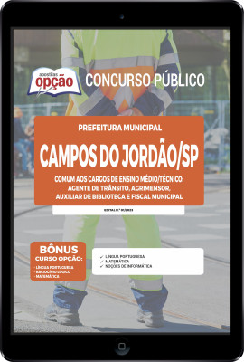 Apostila Prefeitura de Campos do Jordão - SP em PDF - Comum aos Cargos de Ensino Médio/Técnico