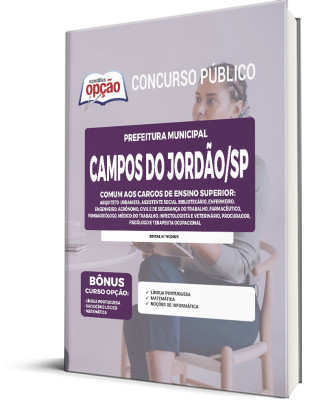 Apostila Prefeitura de Campos do Jordão - SP - Comum aos Cargos de Ensino Superior