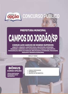 Apostila Prefeitura de Campos do Jordão - SP - Comum aos Cargos de Ensino Superior