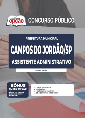 Apostila Prefeitura de Campos do Jordão - SP - Assistente Administrativo