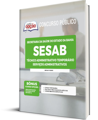 Apostila SESAB-BA - Técnico Administrativo Temporário - Serviços Administrativos