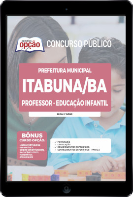 Apostila Prefeitura de Itabuna - BA em PDF - Professor - Educação Infantil