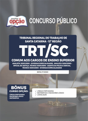 Apostila TRT-SC - Comum aos Cargos de Ensino Superior