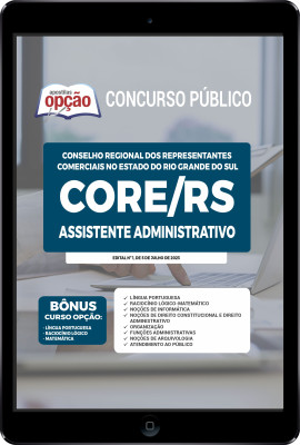 Apostila CORE-RS em PDF - Assistente Administrativo