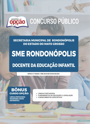 Apostila SME Rondonópolis - MT - Docente da Educação Infantil