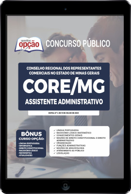 Apostila CORE-MG em PDF - Assistente Administrativo
