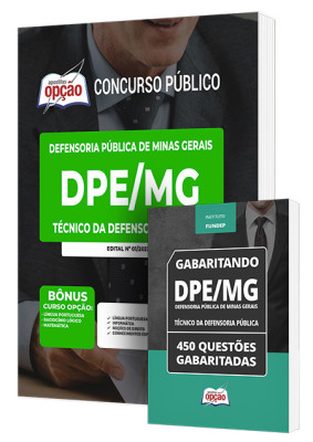 Combo Impresso DPE-MG - Técnico da Defensoria Pública
