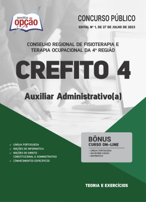 Apostila CREFITO 4 - Auxiliar Administrativo (a)