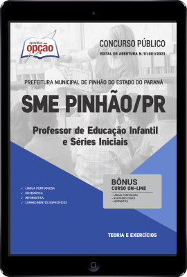 Apostila SME Pinhão - PR em PDF - Professor de Educação Infantil e Séries Iniciais