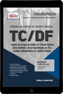 Apostila TCDF em PDF - Comum aos Cargos de Auditor e Analista Administrativo de Controle Externo