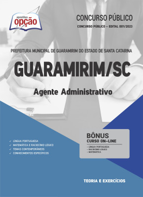 Apostila Prefeitura de Guaramirim - SC - Agente Administrativo