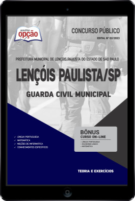 Apostila Prefeitura de Lençóis Paulista - SP em PDF - Guarda Civil Municipal
