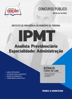 Apostila IPMT - Analista Previdenciário - Especialidade Administração